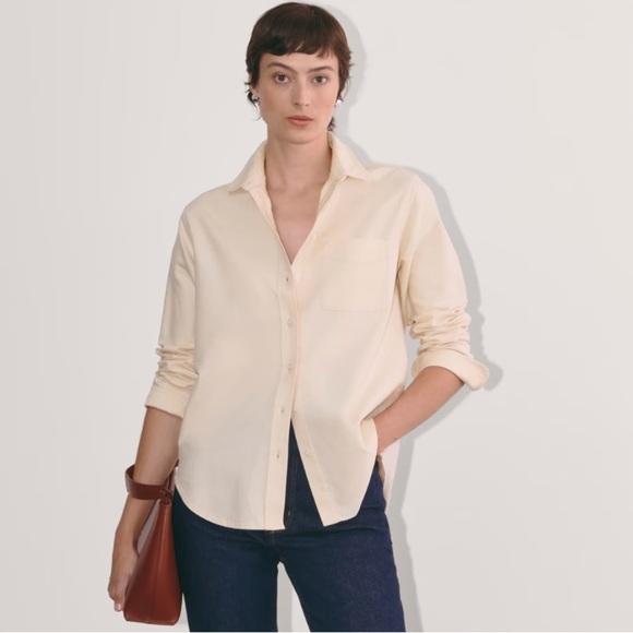 Everlane The Must-Have Oxford Button Down Shirt Size 0 Whisper Pink - Picture 11 of 11